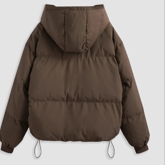 Brown Puffer Jacket - Picture 3 of 3